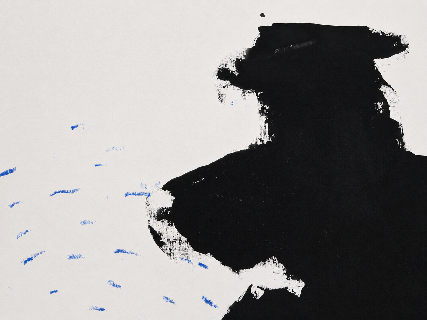 Close detail showing layered marks and surface texture in Untitled 04 by Gareth Pitt-Hart