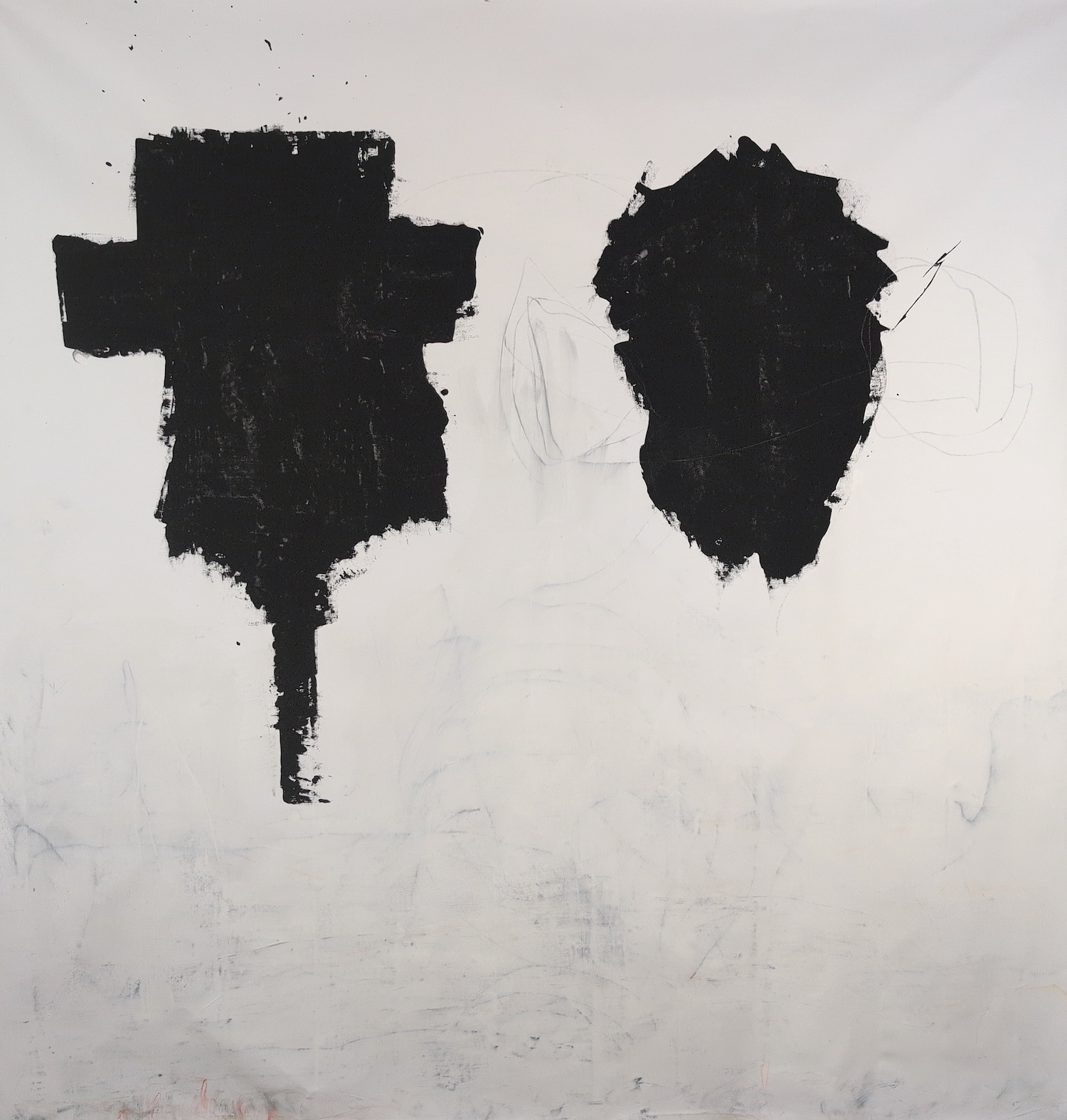 Untitled 04 from the Threshold series, a large-scale abstract painting by Gareth Pitt-Hart